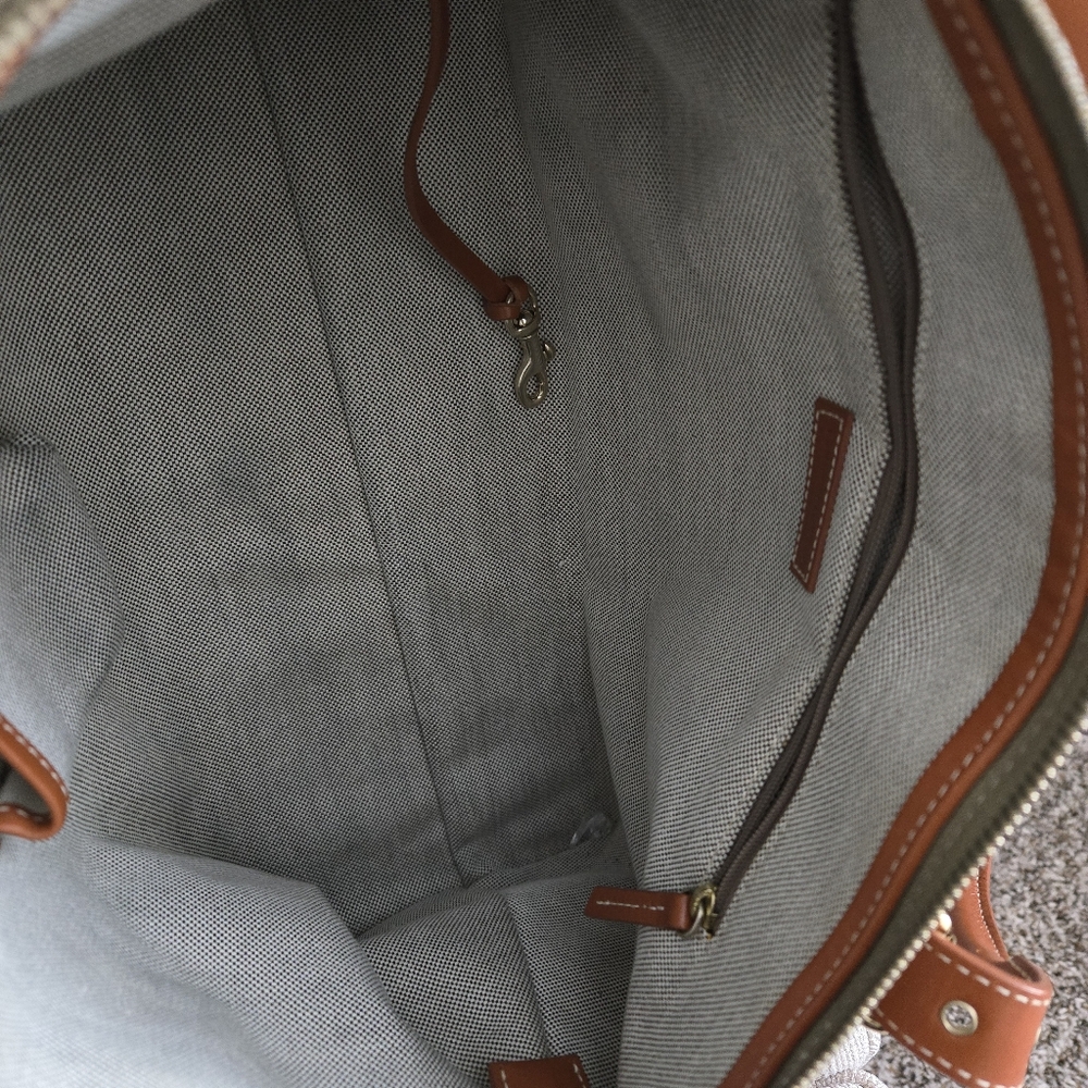 DOONEY & BOURKE NWOT PEBBLE LEATHER SATCHEL w/ coin purse - Picture 8 of 10